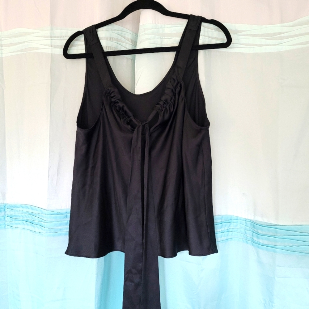 Victoria's Secret Tie Back Silk Tank Blouse